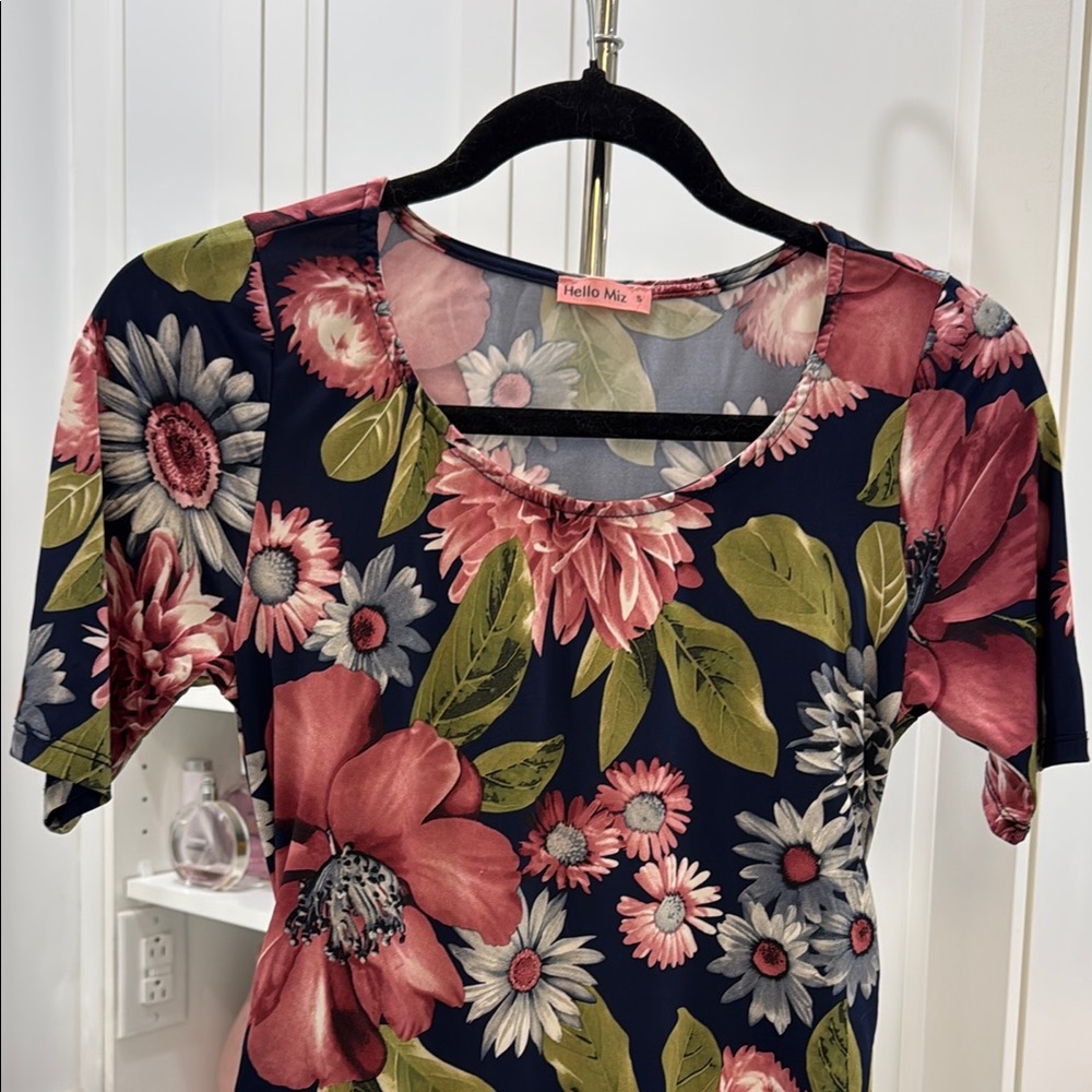 Floral Print Dress - Multicolor